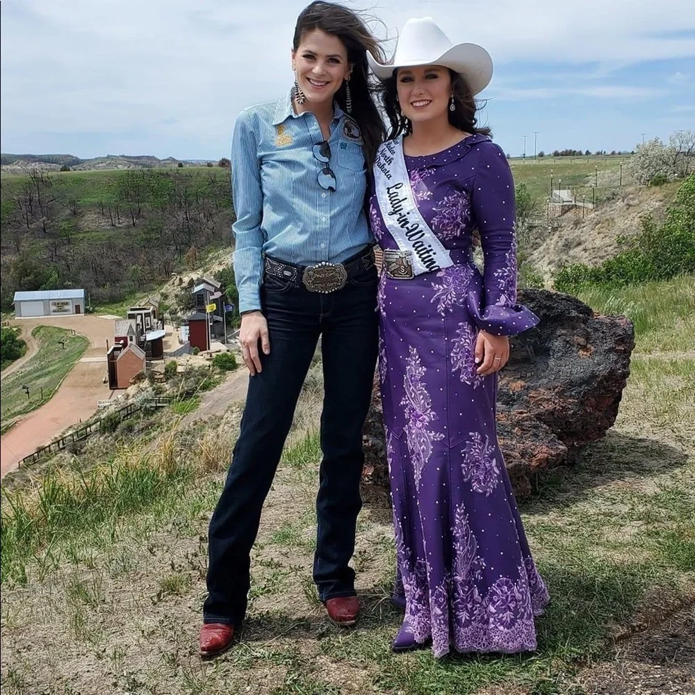 rodeo princess dress Red lambskin Rodeo Queen dress